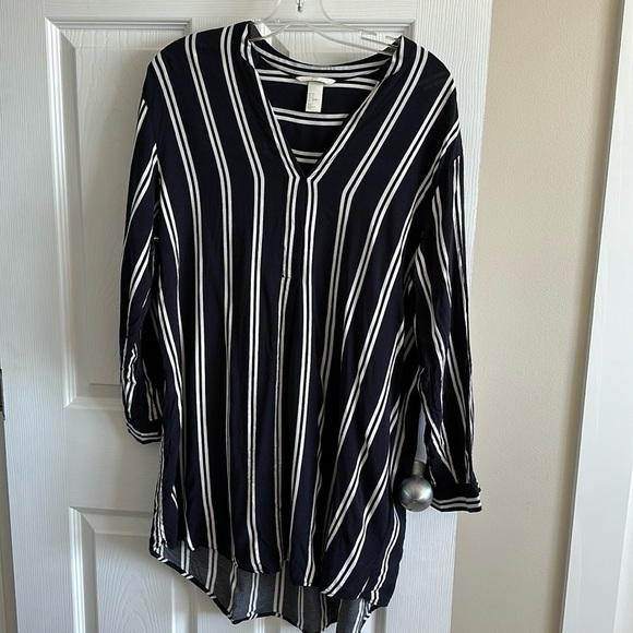 🔥H&M pullover, dress bathing suit cover long shirt 100% VISCOSE size 6 - Picture 4 of 12